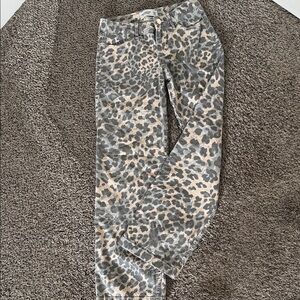 Abercrombie and Fitch Leopard Print jeans  girls 11/12. Never been worn